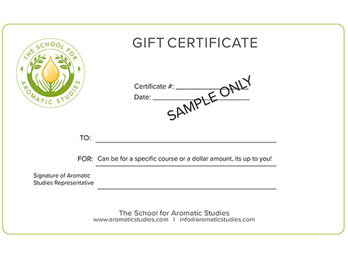 The School of Aromatic Studies Gift Certificate Image